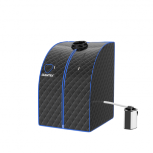 Portable Personal Steam Sauna Spa with 3L Blast-proof Steamer Chair-Black - Color: Black