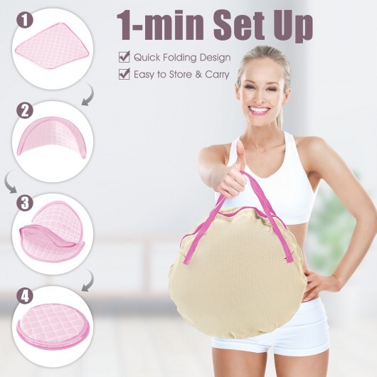 800W 2 Person Portable Steam Sauna Tent SPA with Hat Side Holes 3L Steamer-Pink - Color: Pink - Image 5