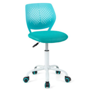 Ergonomic Children Study Chair with Adjustable Height-Turquoise - Color: Turquoise