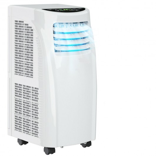 8000 BTU Portable Air Conditioner with Sleep Mode and Dehumidifier Function - Color: White - Image 2