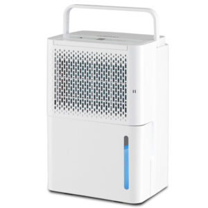 2000 Sq. Ft 32 Pint Dehumidifier with Continuous/Drying/Auto Mode-White - Color: White