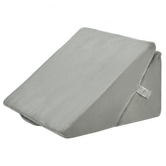 Adjustable Memory Foam Reading Sleep Back Support Pillow-Gray - Color: Gray