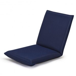 Adjustable 6 positions Folding Lazy Man Sofa Chair Floor Chair-Navy - Color: Navy