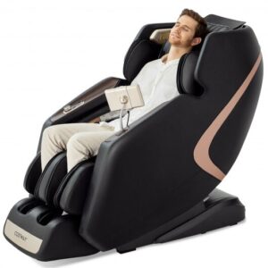 Enjoyment 13 - 3D SL-Track Full Body Zero Gravity Massage Chair with Thai Stretch-Black - Color: Black