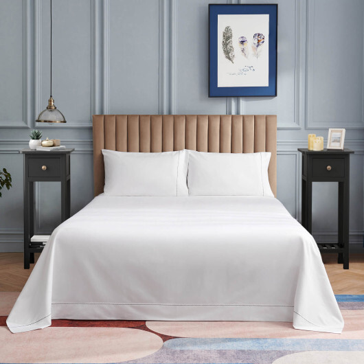 2 Tier Slim Nightstand Bedside Table with Drawer Shelf-Black - Color: Black - Image 2