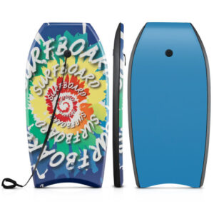 33/37/41 Inches Lightweight Body Board Boogie Board with EPS Core XPE Deck HDPE Bottom Multicolor4-L - Color: Multicolor - Size: L