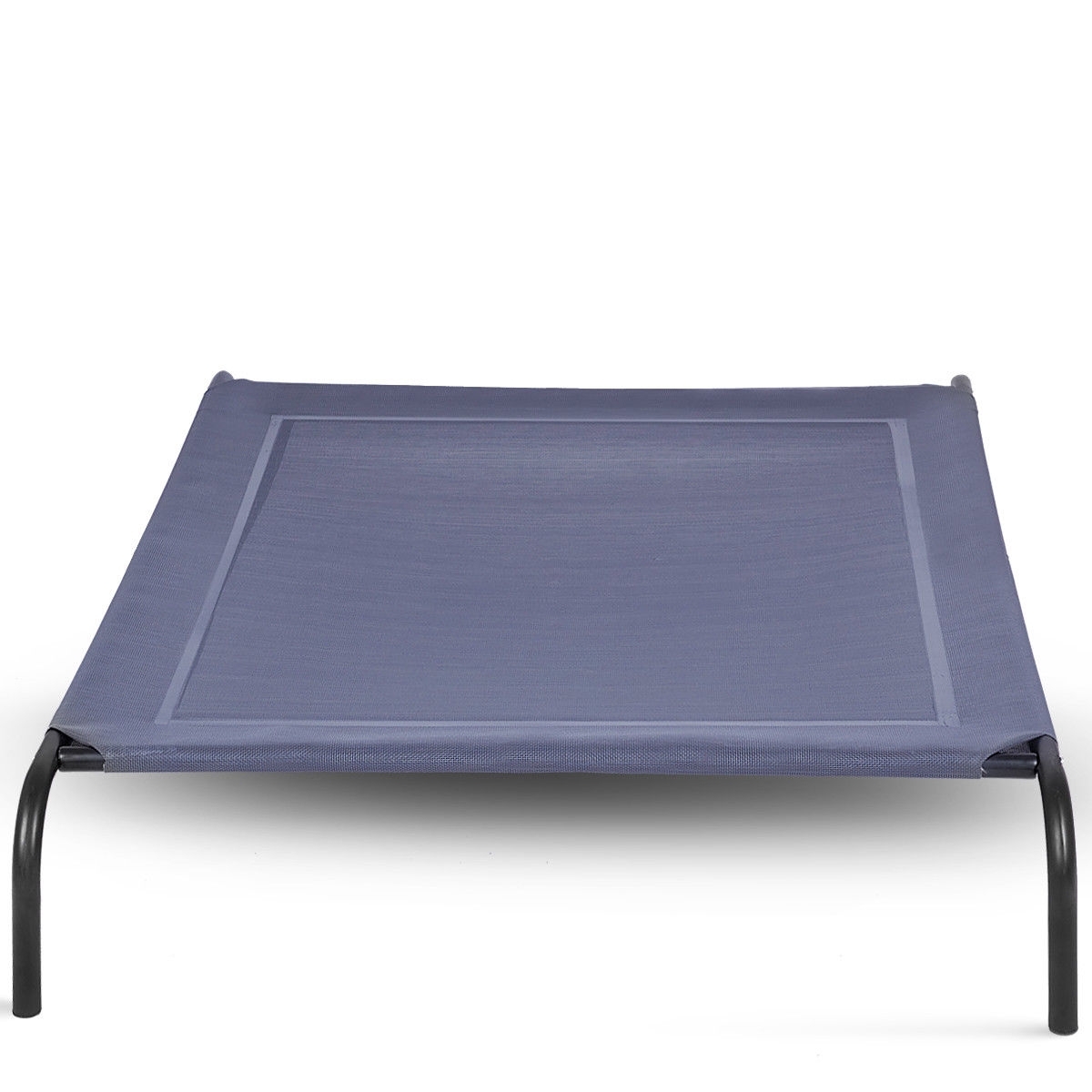 Large Indoor Outdoor Camping Steel Frame Elevated Pet Cot Mat-XL - Color: Black - Size: XL - Image 3