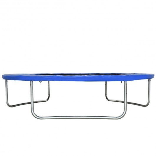 8 feet Safety Jumping Round Trampoline with Spring Safety Pad - Color: Black - Image 4