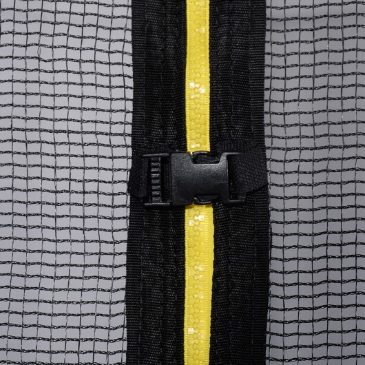 8 feet Safety Jumping Round Trampoline with Spring Safety Pad - Color: Black - Image 5