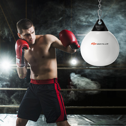 21 Inch Water Punching Bag with Adjustable Metal Chain-White - Color: White - Image 2