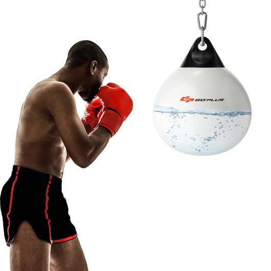 21 Inch Water Punching Bag with Adjustable Metal Chain-White - Color: White - Image 3