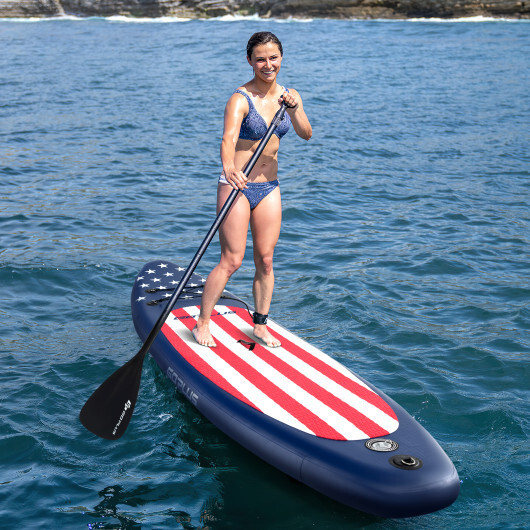 Inflatable Paddle Board with Removable Fin and Backpack-A - Image 3