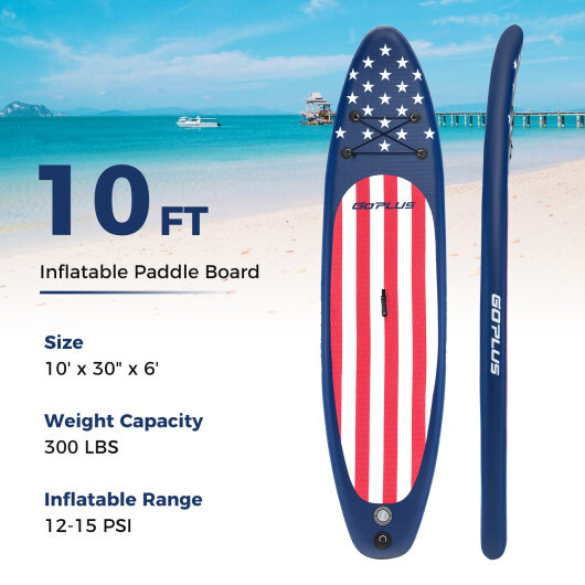 Inflatable Paddle Board with Removable Fin and Backpack-A - Image 4