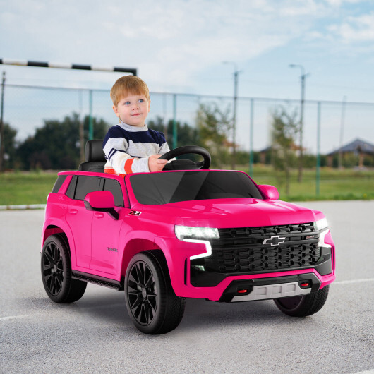 12V Kids Ride on Car with 2.4G Remote Control-Pink - Color: Pink - Image 2